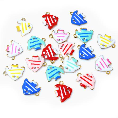 Acciaio inossidabile Animal Ciondoli, 304 acciaio inox, Pesce, DIY & smalto, nessuno, 11x9mm, Appross. 100PC/borsa, Venduto da borsa