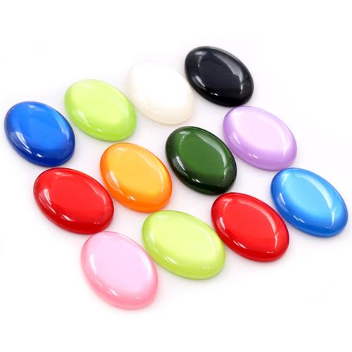 Fashion Resin Cabochons Flat Oval DIY Approx Sold By Bag