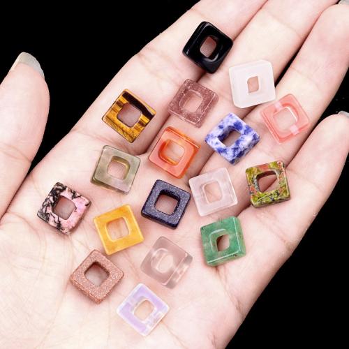 Gemstone Jewelry Beads Natural Stone Square DIY Sold By PC