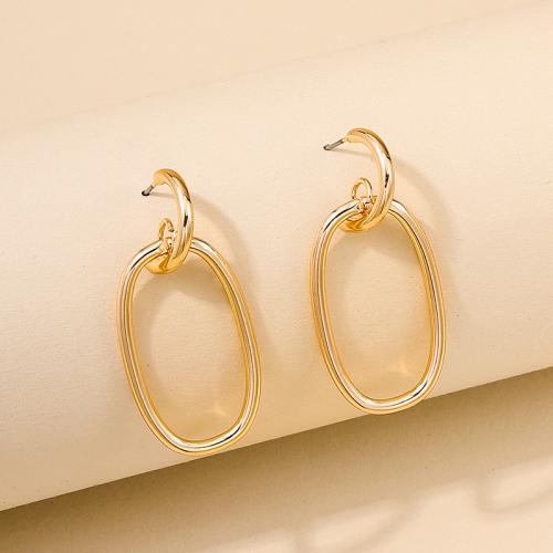 Zinklegering oorknoppen, Zinc Alloy, plated, voor vrouw, meer kleuren voor de keuze, Verkocht door pair