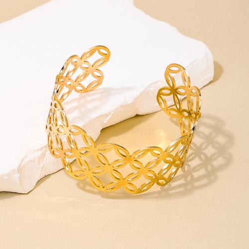 Zinc Alloy Bangle Smykker, forgyldt, for kvinde, guld, Solgt af PC