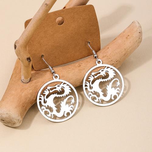 Zinc Alloy Drop Earrings plated for woman Sold By Pair