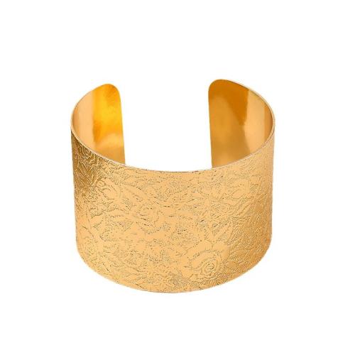 Brazalete de Aleación de Zinc, chapado, para mujer, dorado, Vendido por UD