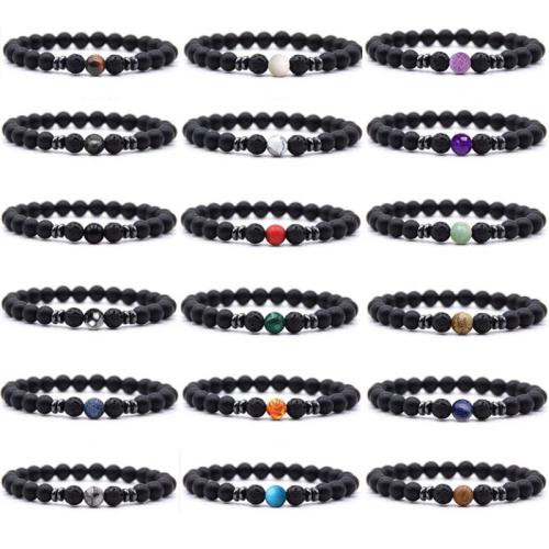 Gemstone Bracciali, pietra preziosa, elastico & unisex & stili diversi per la scelta, nessuno, Lunghezza Appross. 16 cm, Venduto da PC