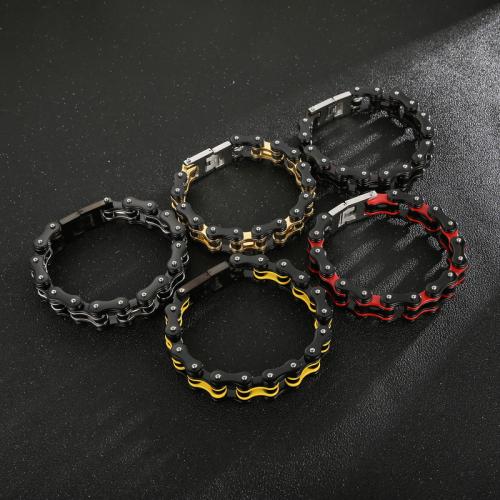 Bijoux bracelet en acier inoxydable, Acier inoxydable 304, normes différentes pour le choix & pour homme, plus de couleurs à choisir, Vendu par PC