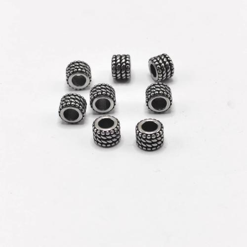 Edelstahl-Beads, 304 Edelstahl, poliert, DIY, keine, 5mm, verkauft von PC