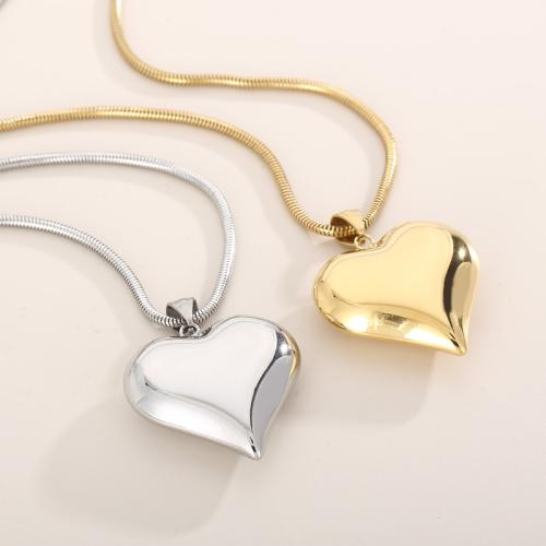 Fashion Stainless Steel Jewelry Sets 304 Stainless Steel Heart Vacuum Ion Plating for woman Sold By PC