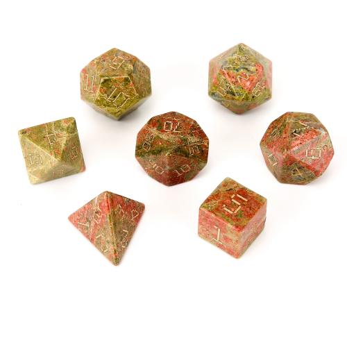 Dice for games Unakite Geometrical Pattern Sold By PC