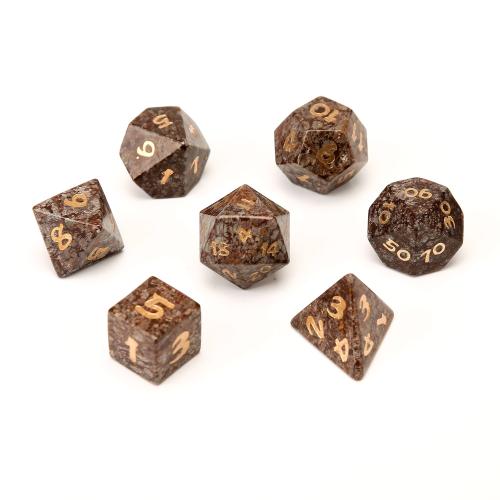 Dice for games Snowflake Obsidian Geometrical Pattern Sold By PC