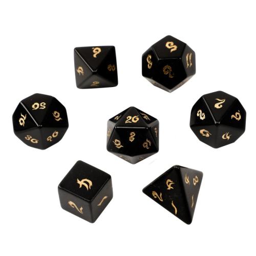 Dice for games Obsidian Geometrical Pattern Sold By PC