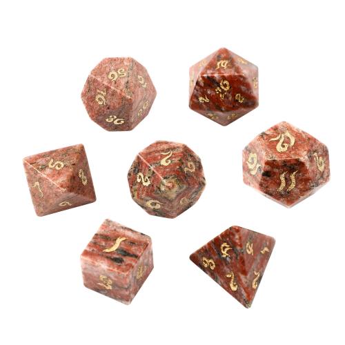 Dice for games Sesame Geometrical Pattern Carved Sold By PC