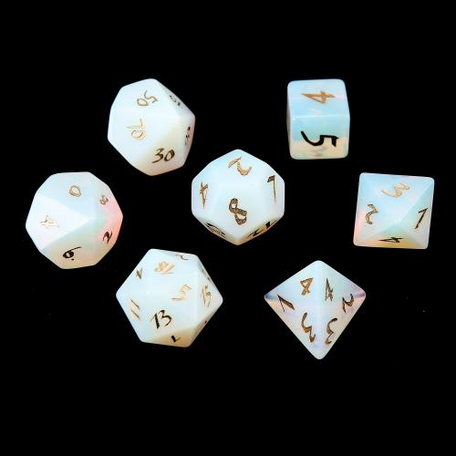 Dice for games Opal Geometrical Pattern Sold By PC