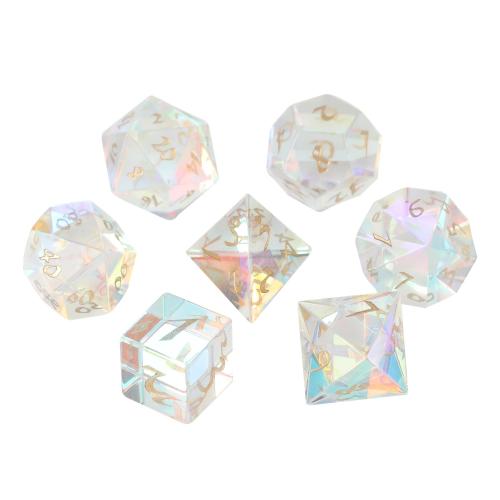 Dice for games Glass Geometrical Pattern multi-colored Sold By PC