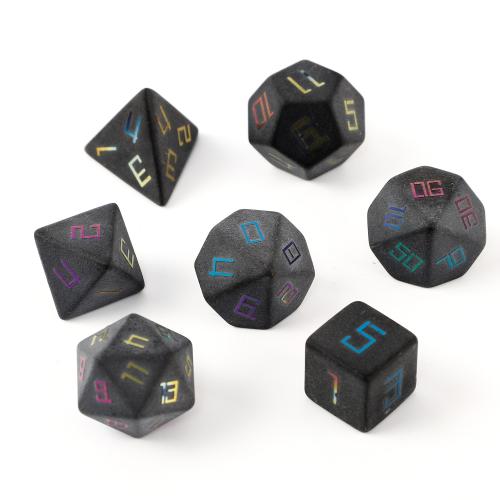 Dice for games Obsidian Geometrical Pattern Sold By PC