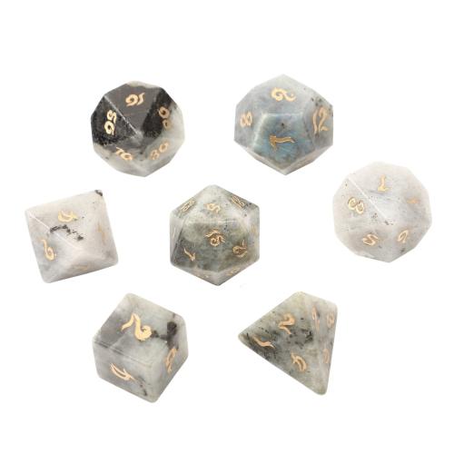 Dice for games Labradorite Geometrical Pattern Sold By PC