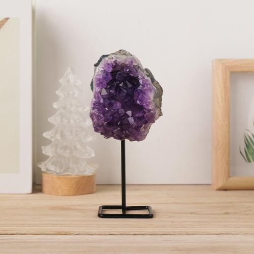 Fashion Decoration Quartz with Natural Stone & Iron for home and office 10-11cm Sold By PC