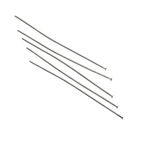 In acciaio inox Headpins, 304 acciaio inox, DIY & formato differente per scelta, colore originale, assenza di nichel,piombo&cadmio, Appross. 500PC/borsa, Venduto da borsa