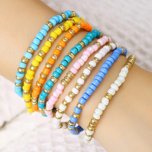 Glass Beads Bracelet Seedbead for woman nickel lead & cadmium free Sold By Set