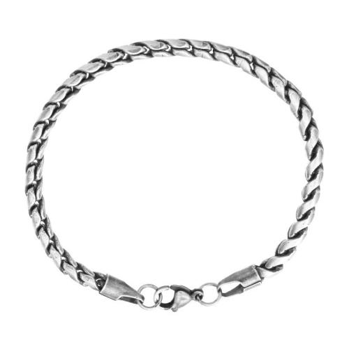 Bijoux bracelet en acier inoxydable, Acier inoxydable 304, Placage, bijoux de mode & longueur différente pour le choix & pour homme, plus de couleurs à choisir, Vendu par PC