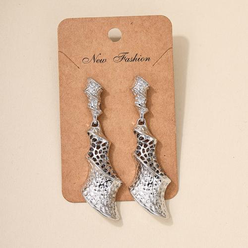 Zinc Alloy Drop Earrings plated for woman Sold By Pair