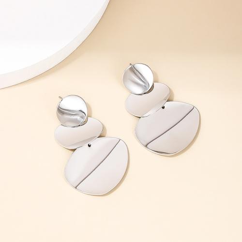 Zinklegering oorknoppen, Zinc Alloy, plated, voor vrouw, meer kleuren voor de keuze, Verkocht door pair