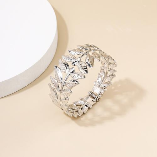 Zinc Alloy Bangle Leaf plated for woman Sold By PC