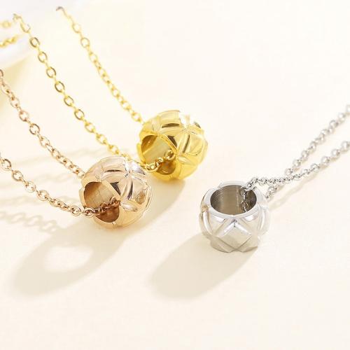 Stainless Steel Jewelry Necklace 304 Stainless Steel Vacuum Ion Plating for woman Length 21-50 cm Sold By PC