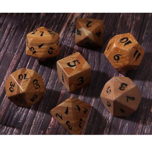 Dice for games Grain Stone Geometrical Pattern Sold By PC