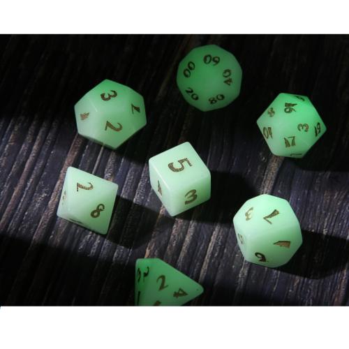 Dice for games Night-Light Stone Geometrical Pattern Sold By PC