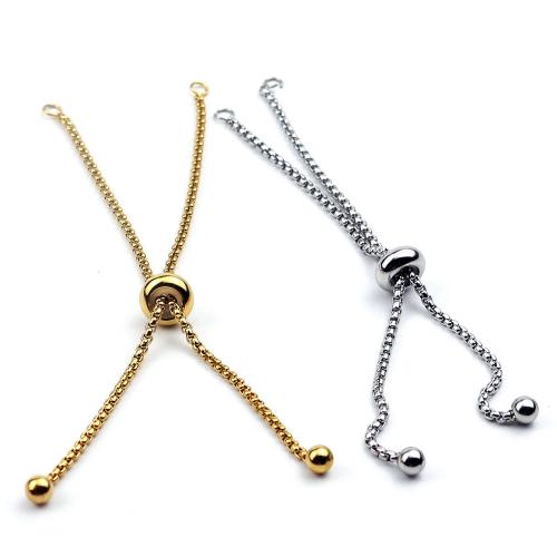 Stainless Steel Bracelet Finding 304 Stainless Steel Vacuum Ion Plating Adjustable & DIY Sold By Bag