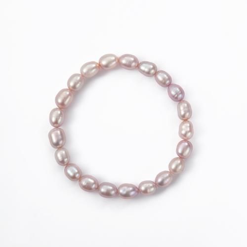 Bracelet en perles de culture d'eau douce, perle d'eau douce cultivée, avec 5CM chaînes de rallonge, pour femme, plus de couleurs à choisir, Longueur 18.3 cm, Vendu par PC