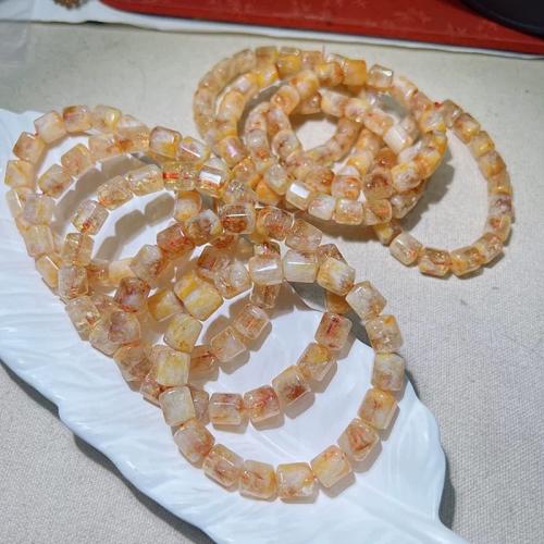 Quartz Bracelets Citrine for woman yellow Length 16 cm Sold By PC