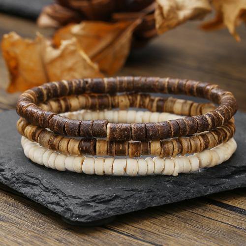 Fashion Bracelet & Bangle Jewelry Coconut with Wood Unisex Sold By Set