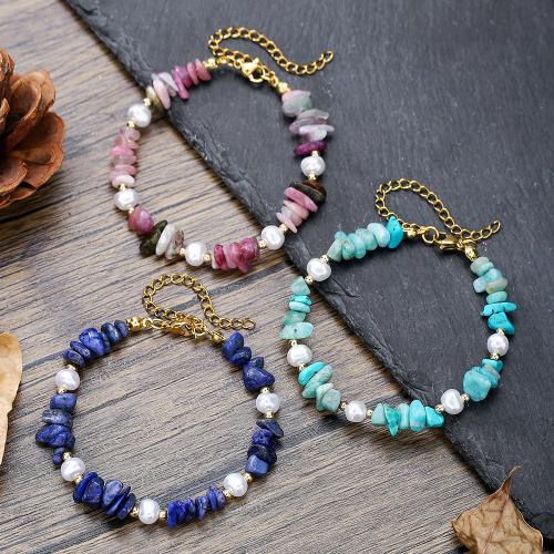 Gemstone Bracelets with Plastic Pearl for woman Sold By PC