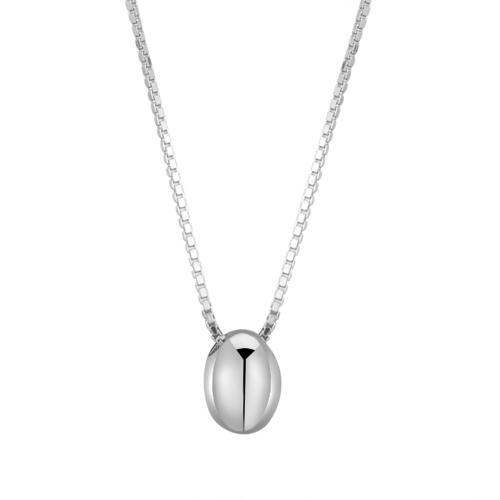 925 Sterling Silver Necklaces for woman platinum color Length Approx 41-50 cm Sold By PC