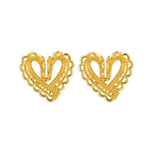 925 Sterling Silver Stud Earrings Heart for woman Sold By Pair