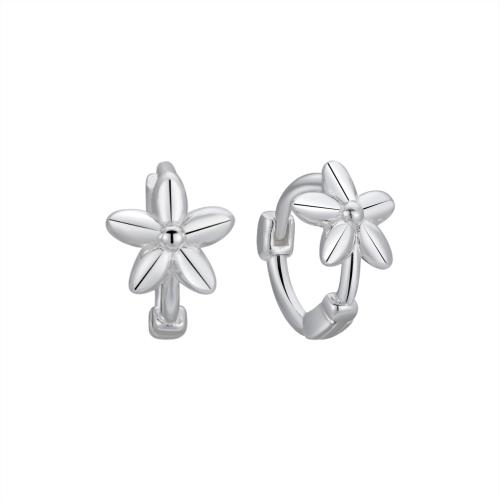 925 Sterling Silver Hoop Earrings petals for woman Sold By Pair