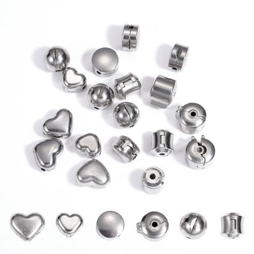 Nerezová ocel Zavírací Nálezy, 304 Stainless Steel, DIY & různé styly pro výběr, Původní barva, 20PC/Lot, Prodáno By Lot