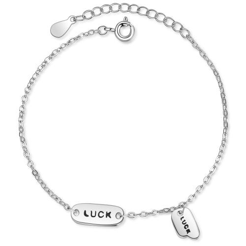 Messing Armbanden, plated, mode sieraden & voor vrouw, platina kleur, Lengte Ca 16 cm, Verkocht door PC