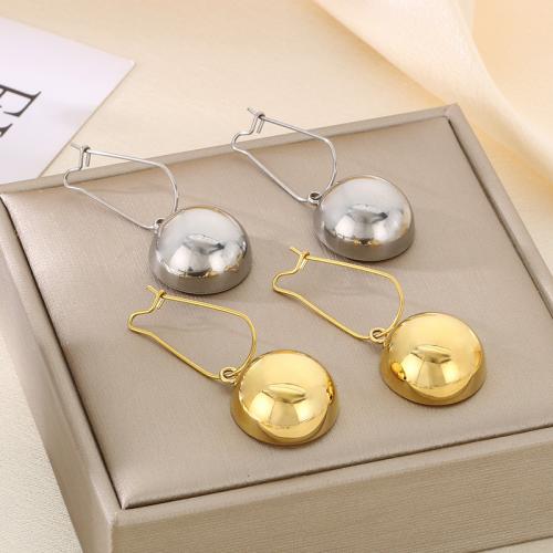 Stainless Steel Drop Earring 304 Stainless Steel Vacuum Ion Plating & for woman Sold By Pair