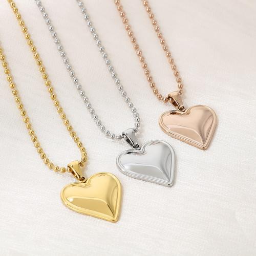 Stainless Steel Jewelry Necklace 304 Stainless Steel Vacuum Ion Plating for woman Sold By PC