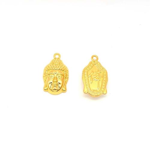 Zinc Alloy Pendler, Buddha, forgyldt, du kan DIY, flere farver til valg, Hole:Ca. 1.2mm, Solgt af PC