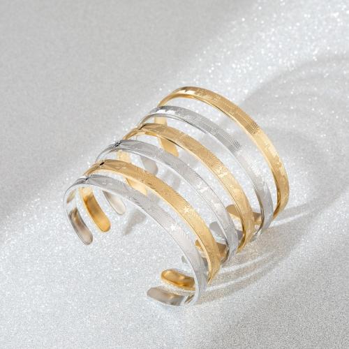 Stainless Steel Bangle 304 Stainless Steel Vacuum Ion Plating & for woman Approx 6mm Sold By PC