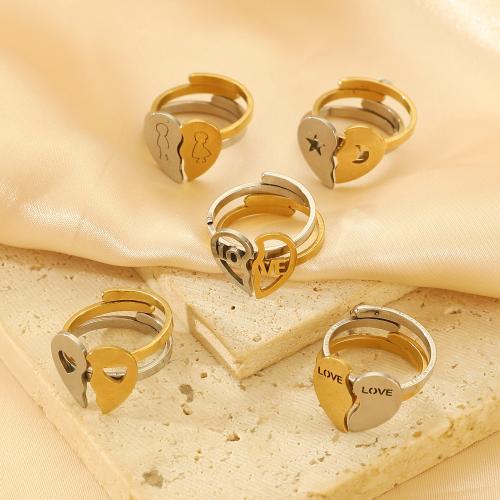 Stainless Steel Finger Ring 304 Stainless Steel Vacuum Ion Plating Unisex Sold By PC