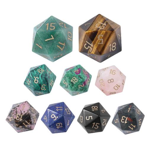 Dice for games Gemstone Geometrical Pattern 35mm Sold By PC