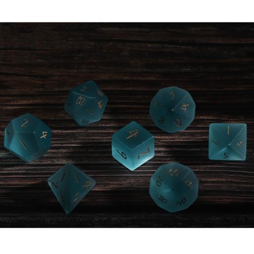 Dice for games Cats Eye Geometrical Pattern blue Sold By PC