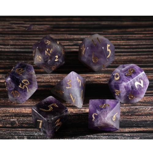 Dice for games Amethyst Geometrical Pattern Sold By PC