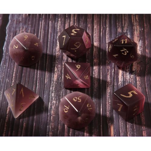 Dice for games Cats Eye Geometrical Pattern purple Sold By PC