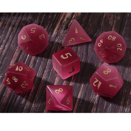 Dice for games Cats Eye Geometrical Pattern pink Sold By PC