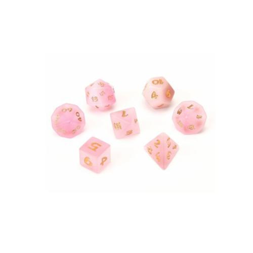 Dice for games Cats Eye Geometrical Pattern pink Sold By PC